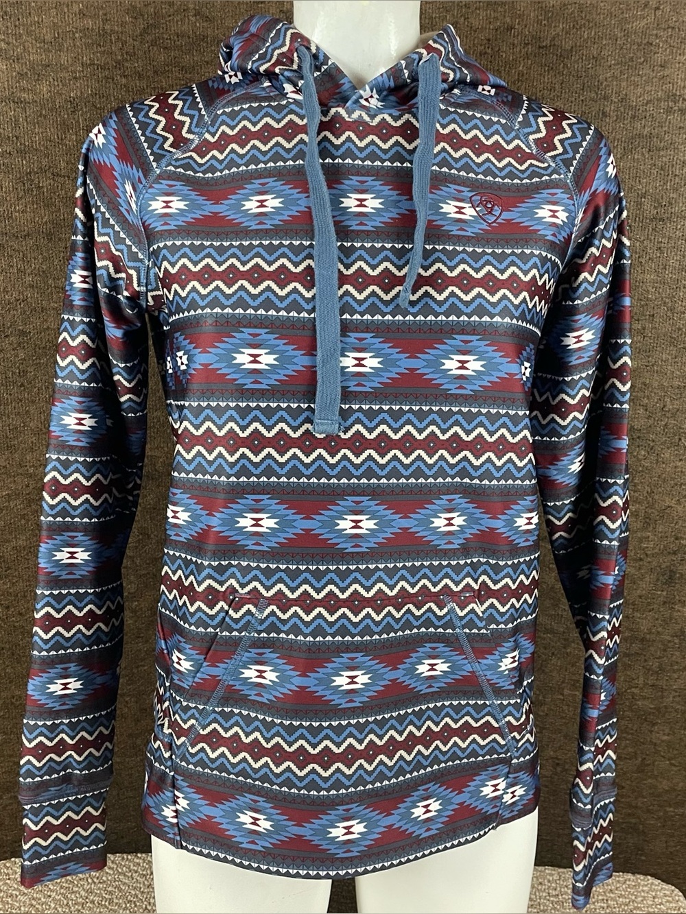Ariat Tek Hoodie Sweatshirt Womens Small Cold Series Aztec Western Rodeo 30